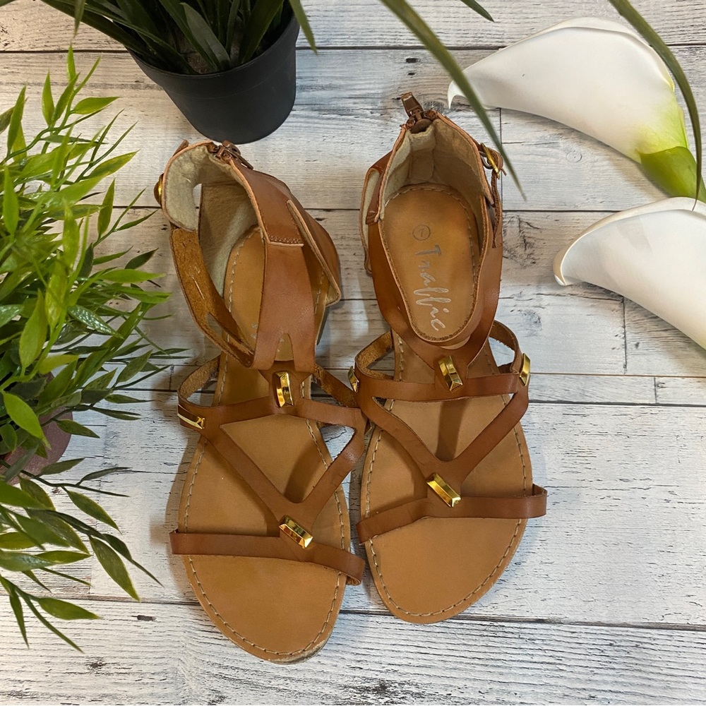 Traffic Gladiator Sandals, Size 7